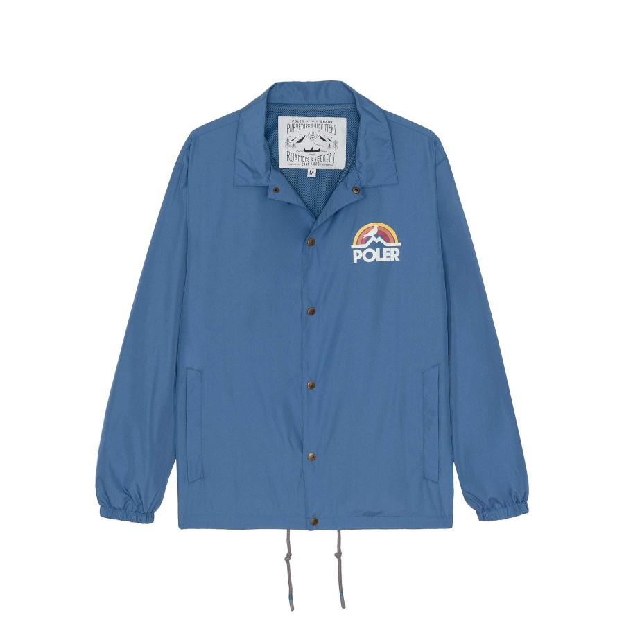 Poler Staple X Poler Pigeon Rainbow Coaches Jacket | Staple X Poler