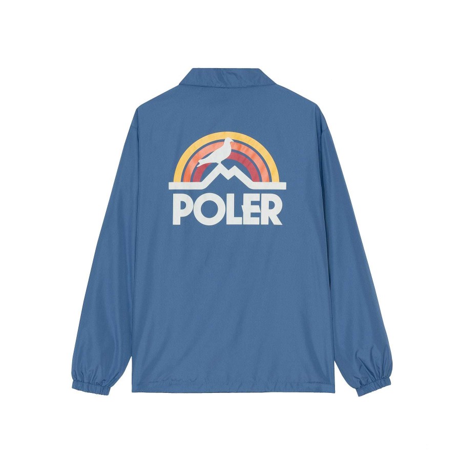 Poler Staple X Poler Pigeon Rainbow Coaches Jacket | Staple X Poler