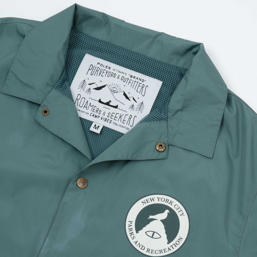 Poler Staple X Poler Parks And Rec Coaches Jacket | Button Ups